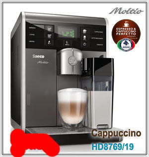 hilips So ltio hd8769/19 One touch cappuccino Silver